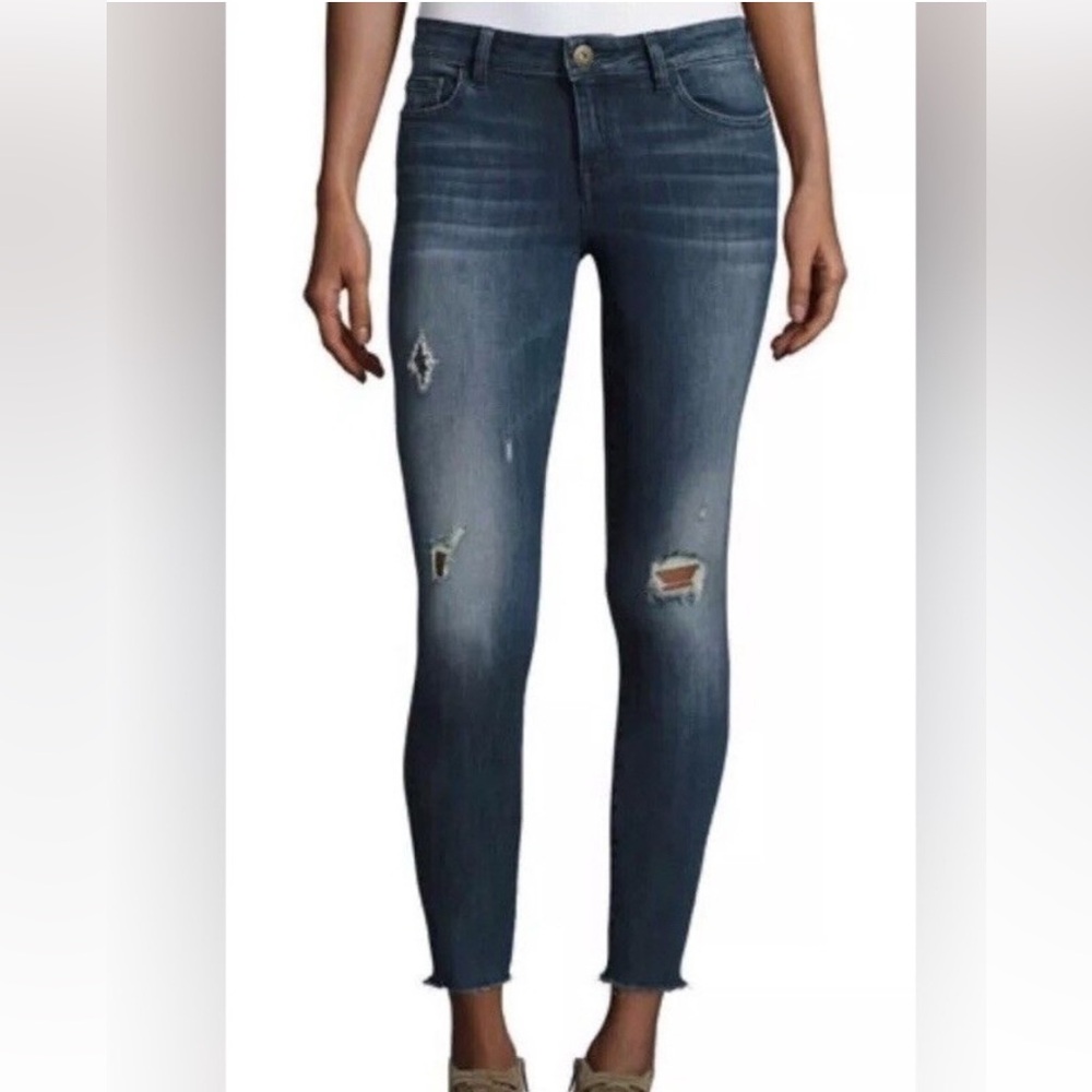 The DL1961 Margaux Instasculpt Ankle Skinny Jeans in Stingray size 28 Jean